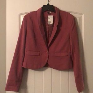 NWT H&M Rose color Mid length Suit Jacket-12